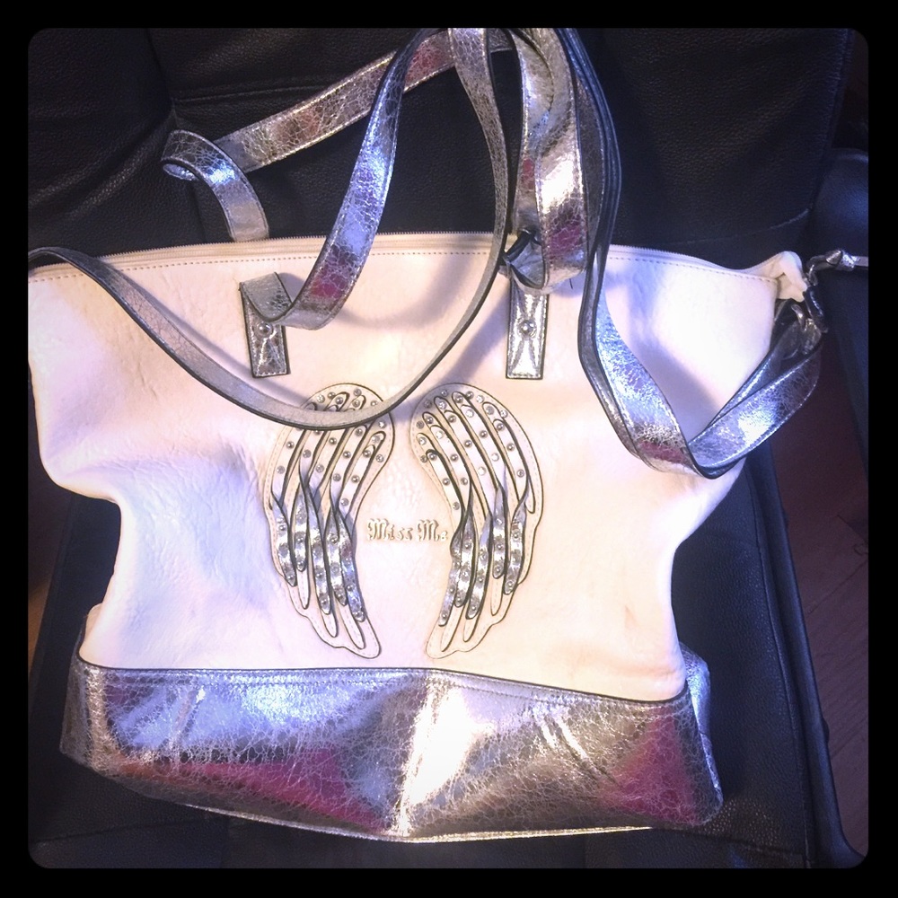 Miss me angel wings purse handbag